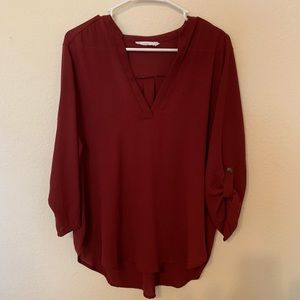 Maroon top
